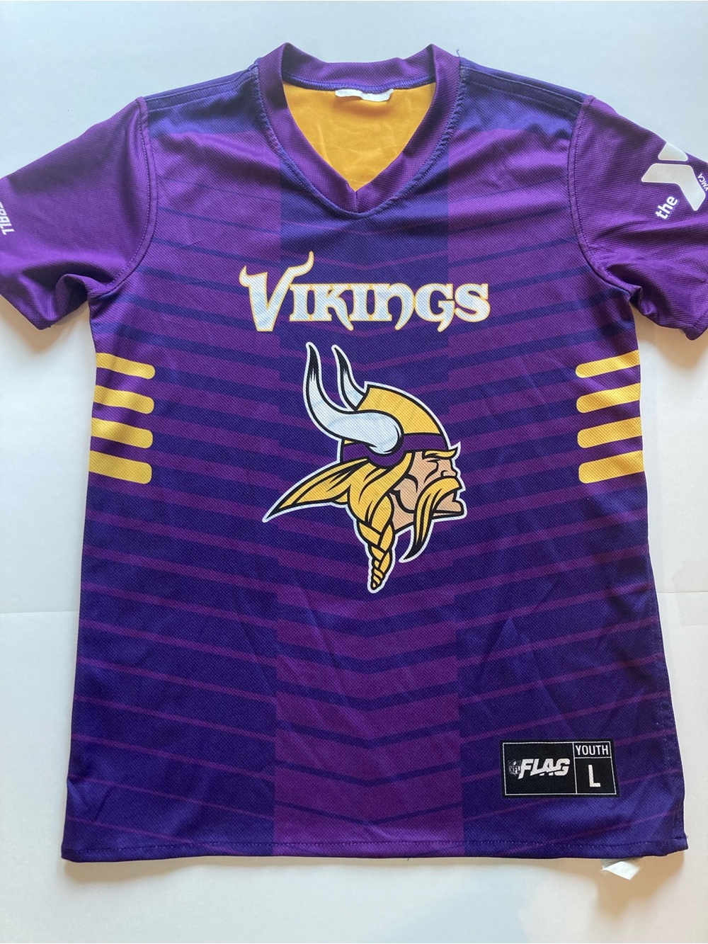 NFL Youth Purple & Gold Vikings Short-Sleeve Jersey